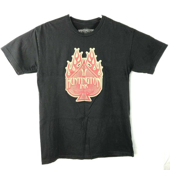 Huntington Ink Tattoo Lounge Palms Las Vegas M T-Shirt Medium Mens Hart Inked - Picture 2 of 4